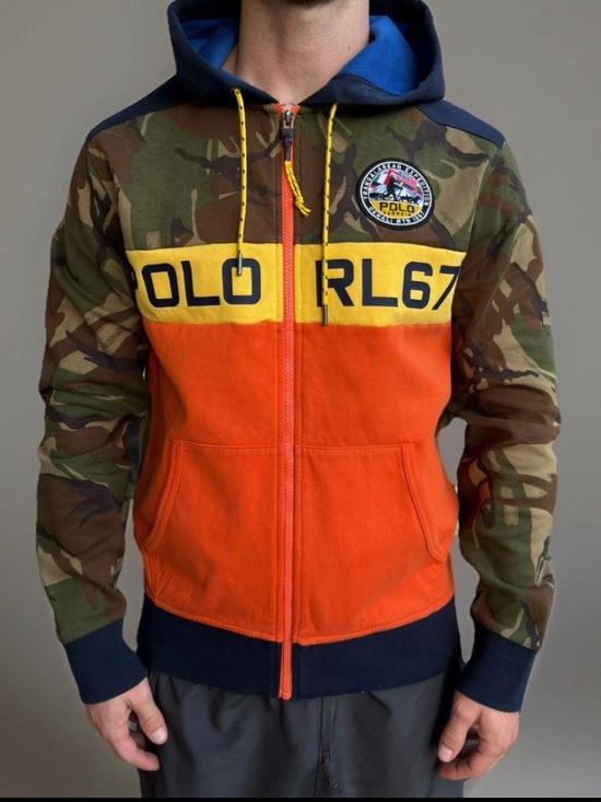 Polo Ralph Lauren Other - RL67 Ralph Lauren POLO COUNTRY Terrain HOODIE Mens XXL TTG Jacket CAMO Zipper EX